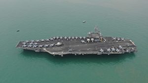 El USS Ronald Reagan navegaba hacia el sur de China