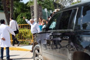 Andrés Manuel López Obrador en Huajuapan de León, Oaxaca. 